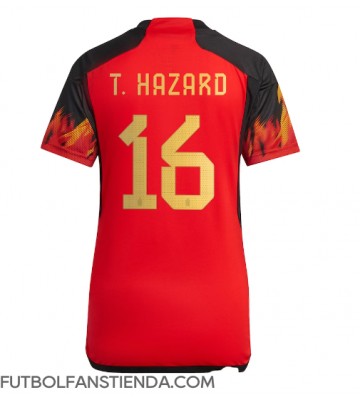 Bélgica Thorgan Hazard #16 Primera Equipación Mujer Mundial 2022 Manga Corta